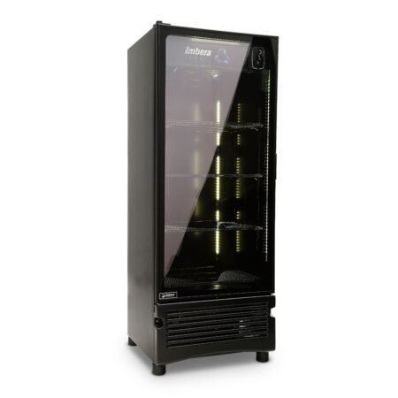 Imbera Cobalt VR-17 Refrigerador Color Negro 1 Puerta de Cristal